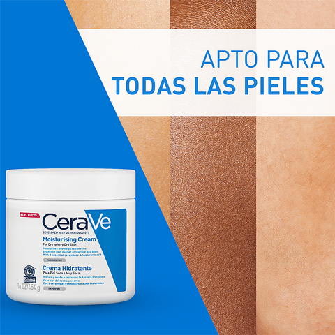 Cerave Hidratante Piel Seca A Muy Seca 454g Crema Facial Y Corporal