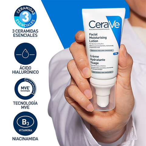 Cerave Hidratante Piel Normal Y Seca Pm 52ml Locion Facial