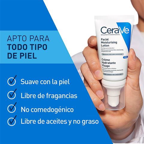 Cerave Hidratante Piel Normal Y Seca Pm 52ml Locion Facial