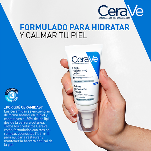 Cerave Hidratante Piel Normal Y Seca Pm 52ml Locion Facial