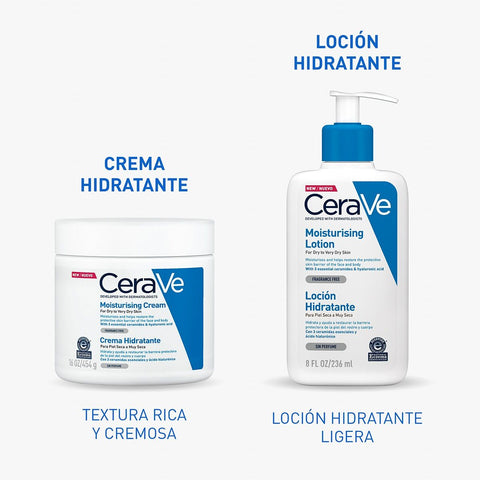 Cerave Hidratante Piel Seca 236ml Locion Facial Y Corporal