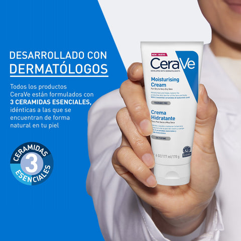 Cerave Hidratante Piel Seca A Muy Seca 177ml Crema Facial Y Corporal
