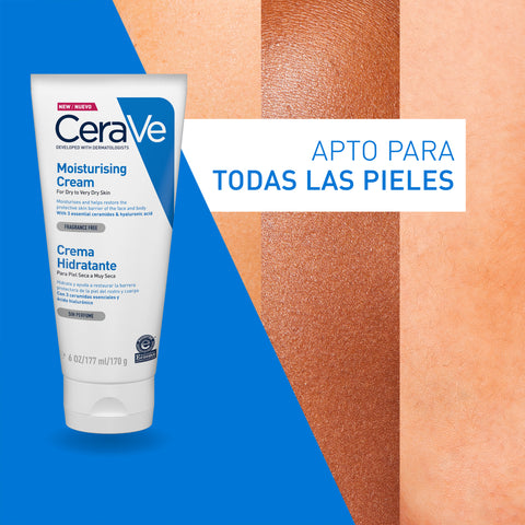 Cerave Hidratante Piel Seca A Muy Seca 177ml Crema Facial Y Corporal