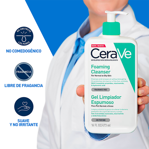 Cerave Limpieza Piel Grasa 473ml Gel Facial