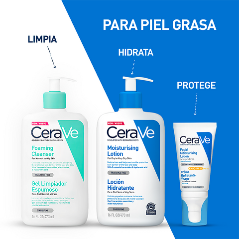 Cerave Limpieza Piel Grasa 473ml Gel Facial