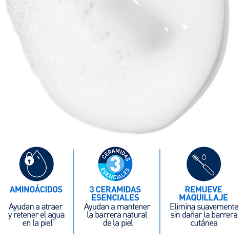 Cerave Limpiadora Hidratante 236ml Crema Espuma Facial Y Corporal