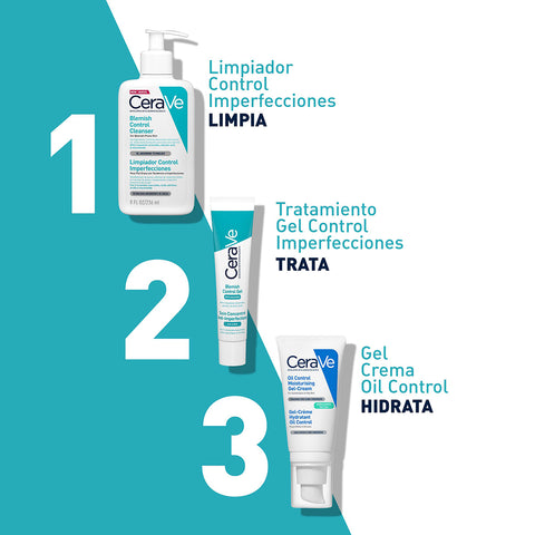 Cerave Limpiador Control Imperfecciones Piel Grasa 236ml Gel Facial