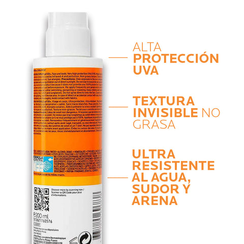 Protector Solar Corporal Anthelios Spray SPF 50+ 200ml La Roche Posay