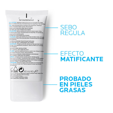 Hidratante Facial Anti-brillo Effaclar Mat 40ml La Roche Posay
