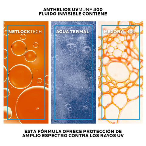 Protector Solar Facial Anthelios Fluido UVMune 400 SPF 50+ 50ml La Roche Posay