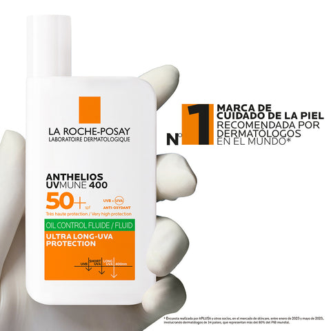 Protector Solar Facial Anthelios Oil Control Fluido UVMune 400 SPF 50+ 50ml La Roche Posay