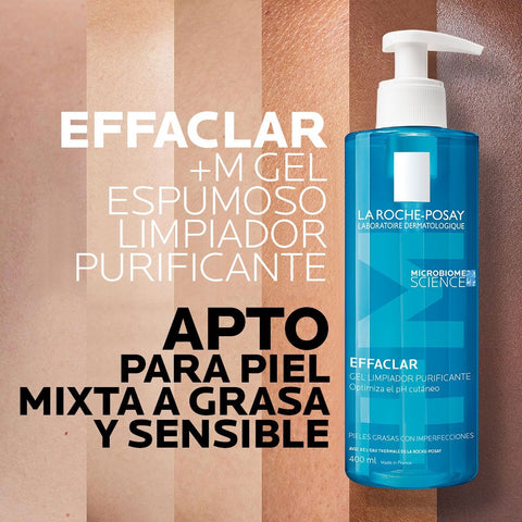 Gel Limpiador Effaclar+M Pieles Mixtas a Grasas 400ml La Roche Posay