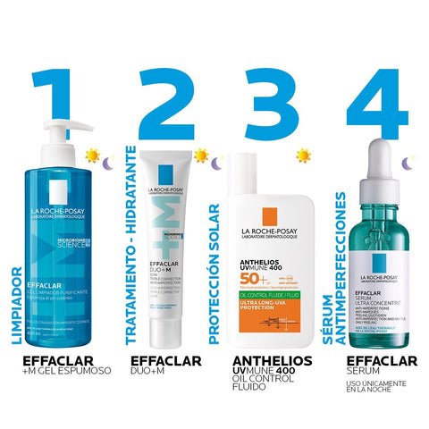 Gel Limpiador Effaclar+M Pieles Mixtas a Grasas 400ml La Roche Posay