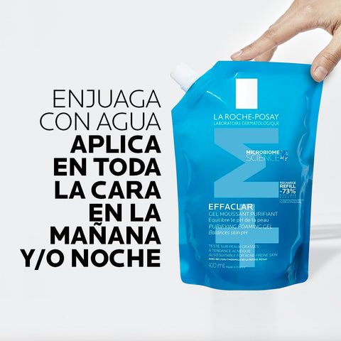 Gel Limpiador Effaclar +M Refill Pieles Mixtas a Grasas 400ml La Roche Posay