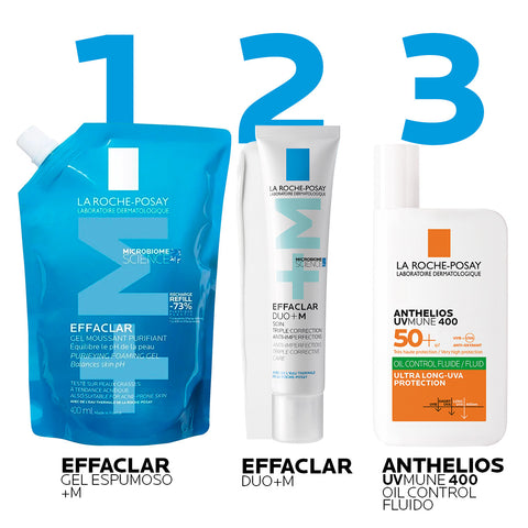 Gel Limpiador Effaclar +M Refill Pieles Mixtas a Grasas 400ml La Roche Posay