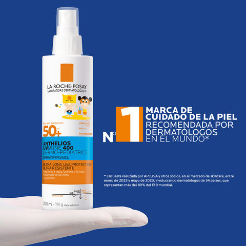 Protector Solar Corporal Niños Anthelios Dermo-pediatrics Spray UVMune 400 SPF 50+ 200ml La Roche Posay