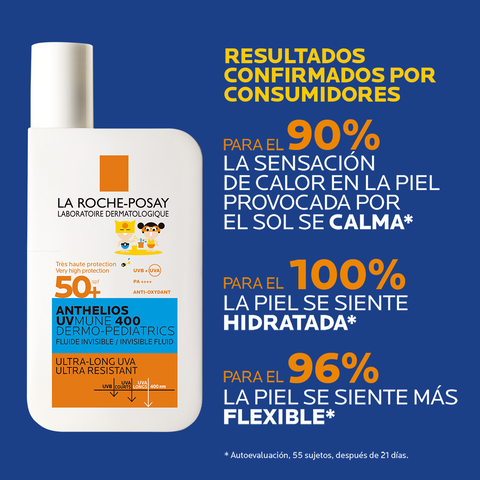 Protector Solar Facial Niños Anthelios Dermo-pediatrics Fluido UVMune 400 SPF 50+ 50ml La Roche Posay