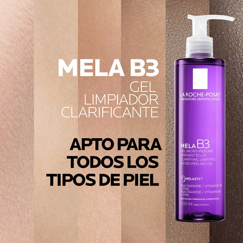 Gel Limpiador Microexfoliante unificador Mela B3 200ml La Roche Posay