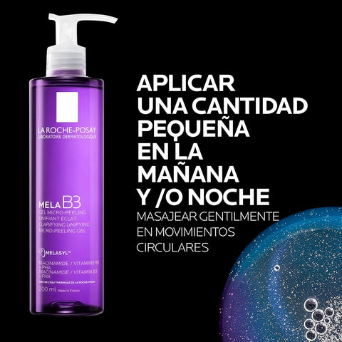 Gel Limpiador Microexfoliante unificador Mela B3 200ml La Roche Posay