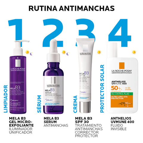 Gel Limpiador Microexfoliante unificador Mela B3 200ml La Roche Posay