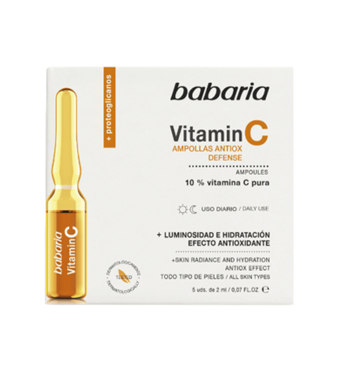 Ampolla Facial Vitamina C Babaria 5 unidades 2 ml