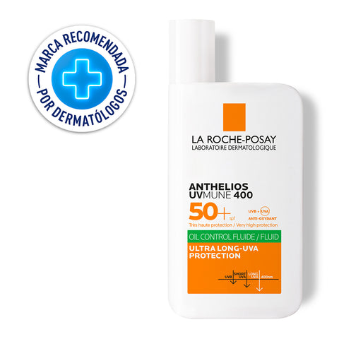 Protector Solar Facial Anthelios Oil Control Fluido UVMune 400 SPF 50+ 50ml La Roche Posay