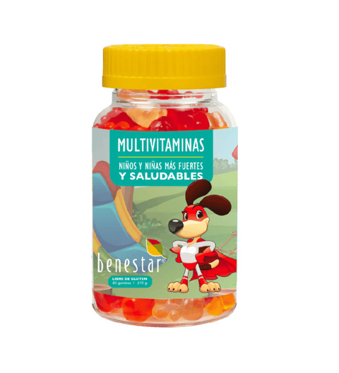 MULTIVITAMINAS Benestar 60 Gomitas Masticables