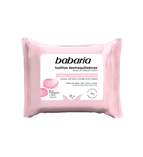 Toalla Desmaquillante Rosa Mosqueta Babaria 25u