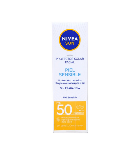 Protector Solar Facial Nivea Sun Sensible FPS50 de 50 ml