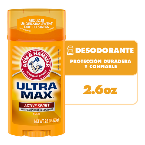 ARM & HAMMER Ultramax Desodorante antitranspirante Active Sport Hombre