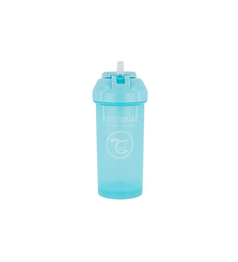 Vaso Con Pajilla Celeste 360ml Twistshake