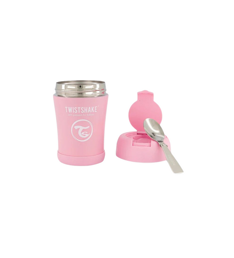Contenedor Comida Rosa 350ml Twistshake