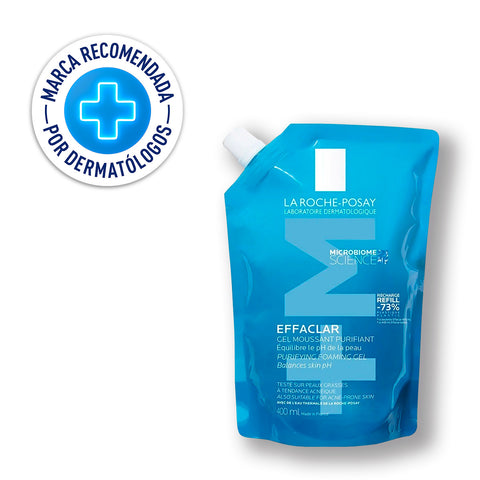 Gel Limpiador Effaclar +M Refill Pieles Mixtas a Grasas 400ml La Roche Posay