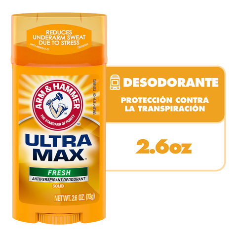 ARM & HAMMER Ultramax Desodorante antitranspirante Fresh Hombre