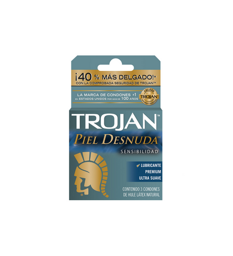 TROJAN Caja Condones Piel Desnuda