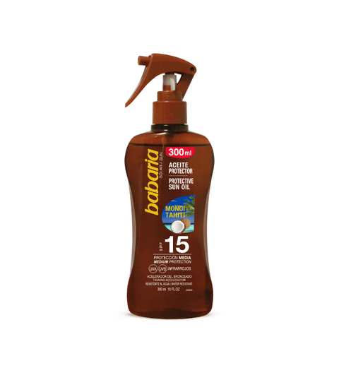 Aceite Bronceador Spray SPF15 Babaria 300ml