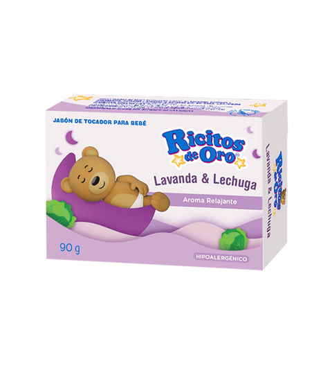 Jabón Ricitos De Oro de Lavanda/Lechuga de 90 gramos