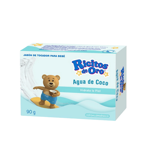 Jabón Ricitos De Oro Agua de Coco de 90 gramos