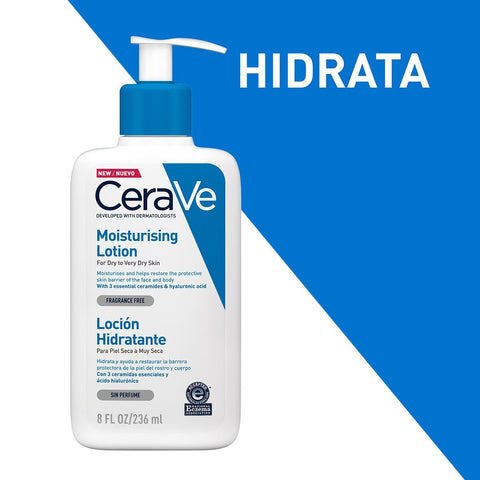 Cerave Hidratante Piel Seca 236ml Locion Facial Y Corporal