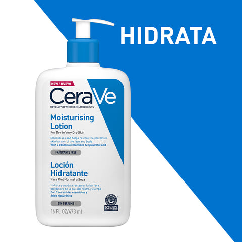 Cerave Hidratante Piel Normal Y Seca 473ml Locion Facial Y Corporal
