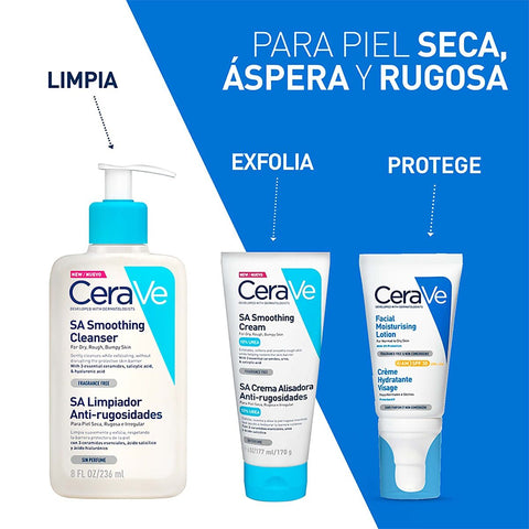 Cerave SA Smoothing Cleanser 236ml Gel Facial Y Corporal