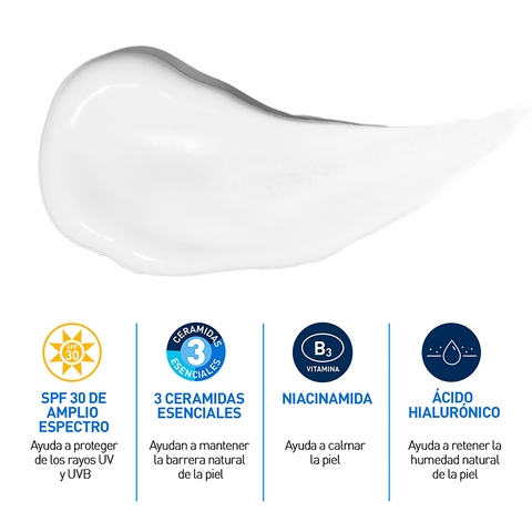 Cerave Hidratante Piel Normal Y Seca Am Spf30 52ml Locion Facial