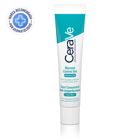 Cerave Gel Facial Control Imperfecciones Aha/bha Sin Alcohol 40ml