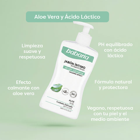 Jabón Íntimo Aloe Vera Babaria 300ml - Shopy Guatemala