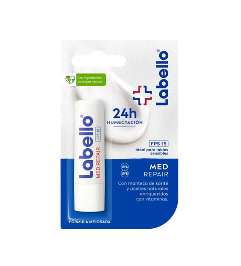 Protector Labial Nivea Labello Med Protection FPS15 4.8 grs