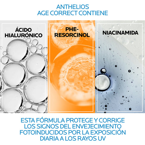 Protector Solar Facial Anthelios Age Correct SPF 50+ 50ml La Roche Posay
