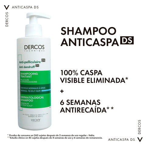 Vichy Shampoo Anticaspa Dercos DS para Cabello Graso 200ml