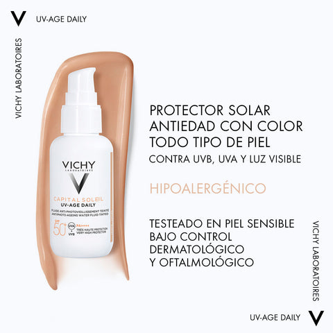 Vichy Capital Soleil UV-Age SPF50+ con Color Protector Solar 40ml
