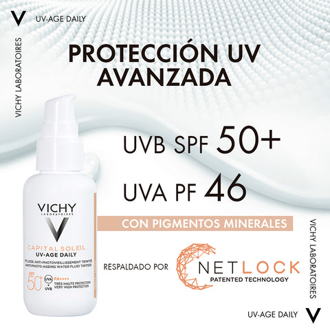 Vichy Capital Soleil UV-Age SPF50+ con Color Protector Solar 40ml