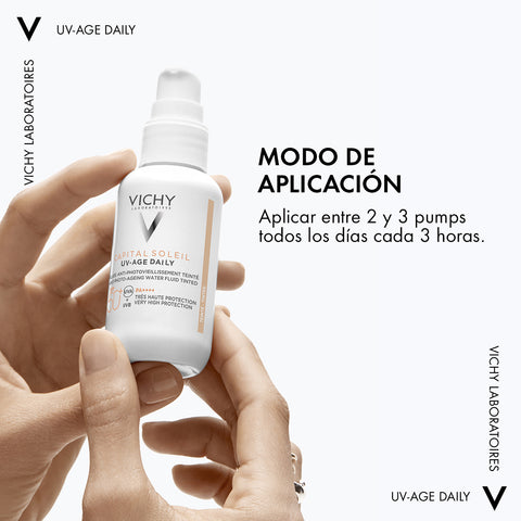 Vichy Capital Soleil UV-Age SPF50+ con Color Protector Solar 40ml